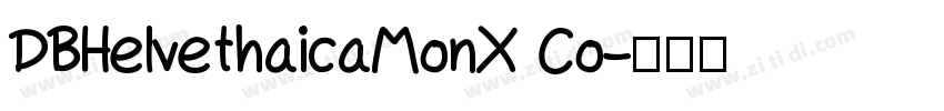 DBHelvethaicaMonX Co字体转换
